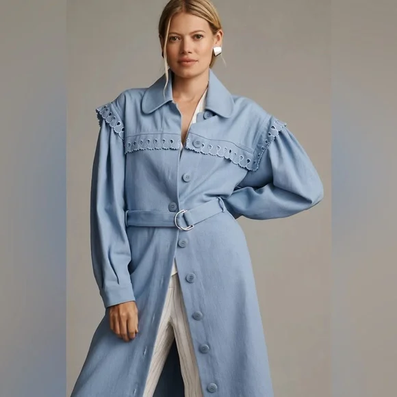 NWT Anthropologie Magali Pascal Milou Trench Coat - Picture 3 of 15